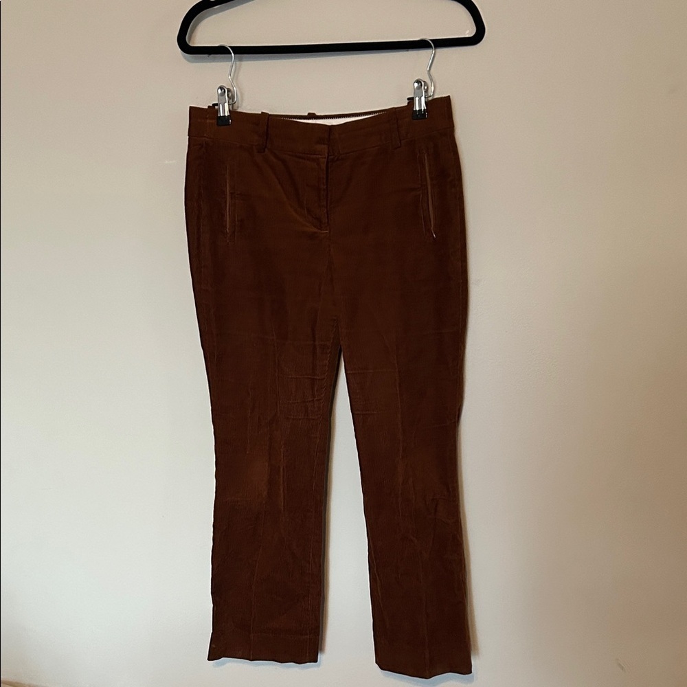 J. Crew Cropped Brown Corduroy Pants